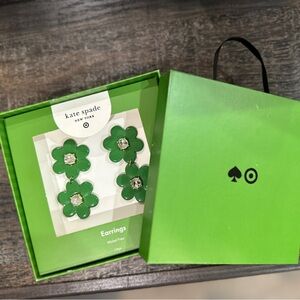 NEW! Kate Spade x Target Floral Linear Earrings Green BUNDLE FOR MORE SAVINGS